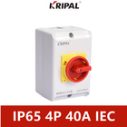 Стандарт IEC поляка 40A переключателей 4 KRIPAL IP65 электрический вращающийся водоустойчивый